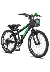 Trendbike Mistral M 20 Jant Vitesli Çocuk Bisikleti 6-9 Yaş Çocuk Bisikleti Siyah-Neon Yeşil 20.410-S-NY